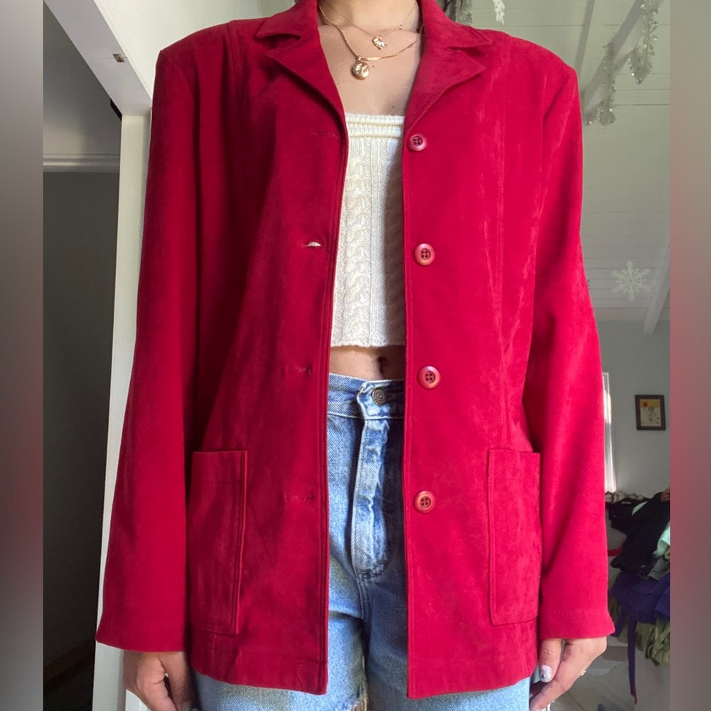 Vintage Red Blazer